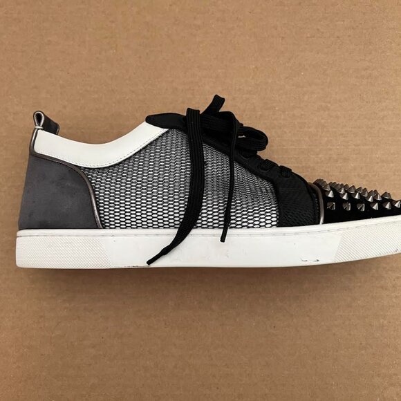 Christian Louboutin Louis Junior Spikes Orlato Flat Low Top Sneakers 44.5 - Picture 4 of 16